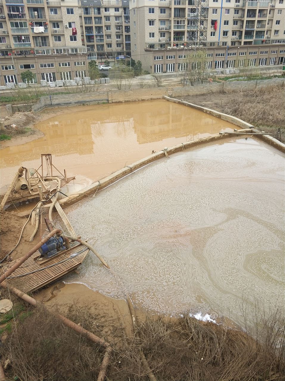 广丰沉淀池淤泥清理-厂区废水池淤泥清淤